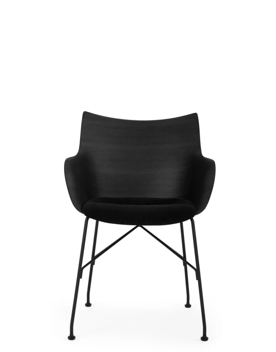 Sale Kartell Q/wood soft BOIS NOIR/NOIR/NOIR
