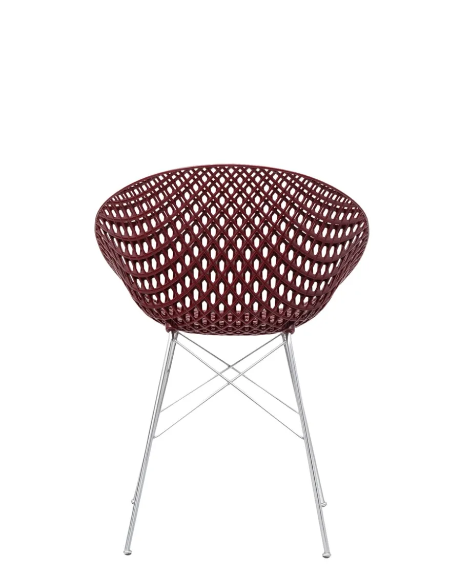 Discount Kartell Smatrik (2 chaises) PRUNE/CHROME