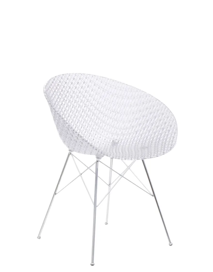 Clearance Kartell Smatrik (2 chaises) TRANSPARENT/CHROME