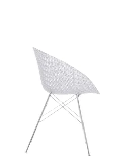 Clearance Kartell Smatrik (2 chaises) TRANSPARENT/CHROME