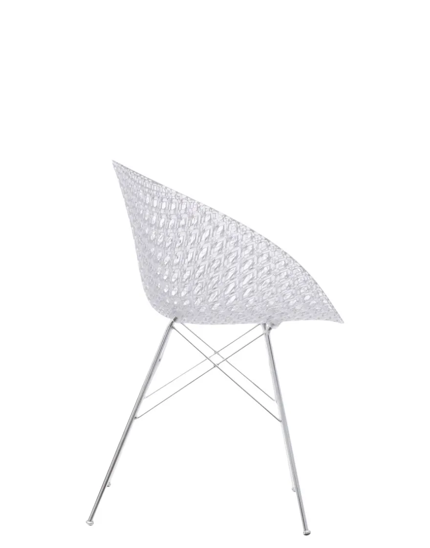 Clearance Kartell Smatrik (2 chaises) TRANSPARENT/CHROME