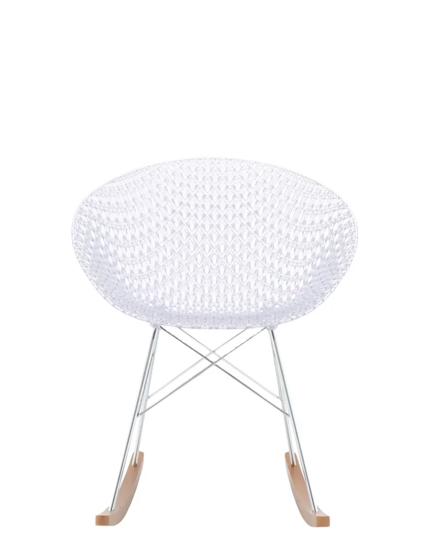New Kartell Smatrik dondolo (2 chaises) TRANSPARENT/CHROME