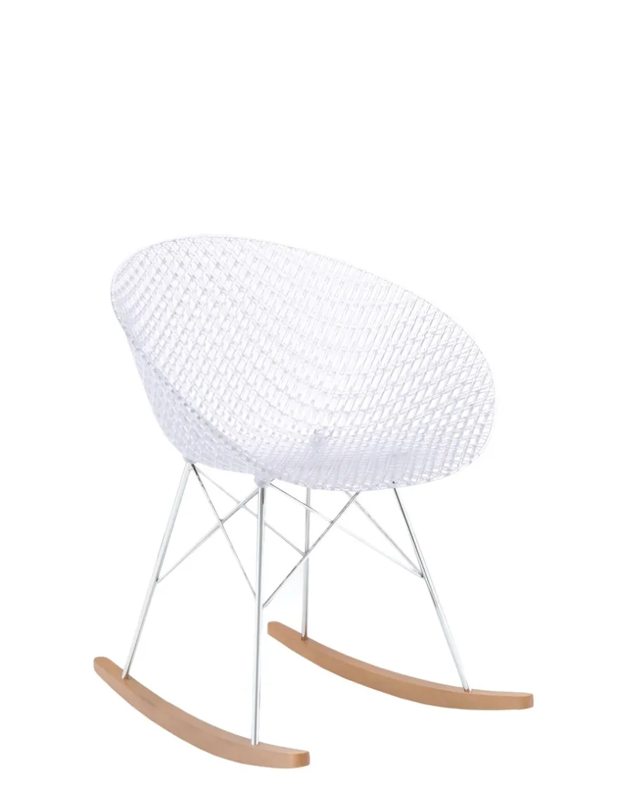 New Kartell Smatrik dondolo (2 chaises) TRANSPARENT/CHROME