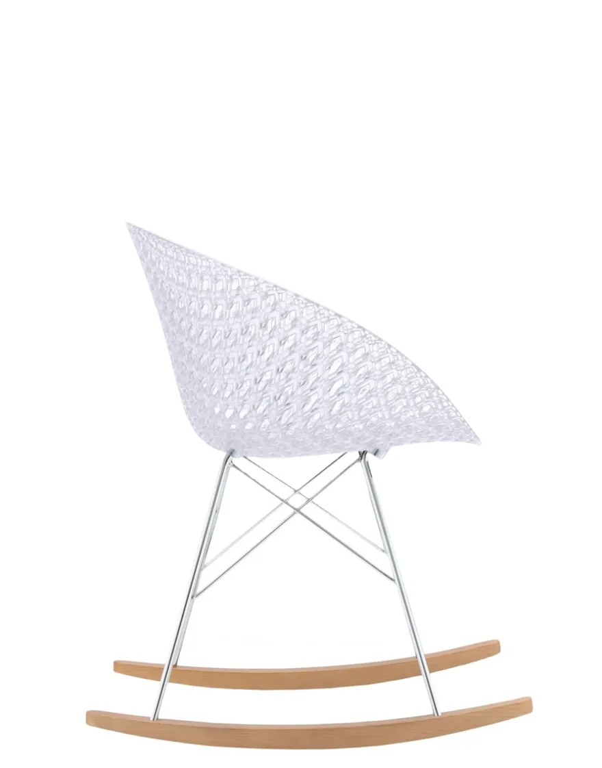 New Kartell Smatrik dondolo (2 chaises) TRANSPARENT/CHROME