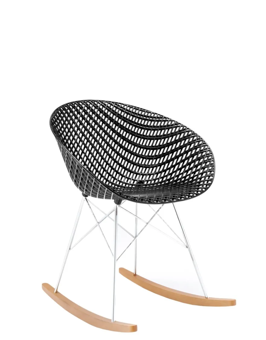 Best Kartell Smatrik dondolo (2 chaises) NOIR/CHROME