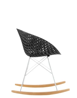 Best Kartell Smatrik dondolo (2 chaises) NOIR/CHROME