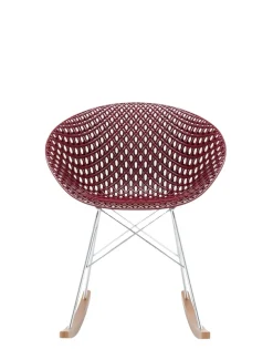 Outlet Kartell Smatrik dondolo (2 chaises) PRUNE/CHROME