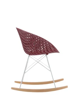 Outlet Kartell Smatrik dondolo (2 chaises) PRUNE/CHROME