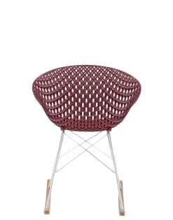 Outlet Kartell Smatrik dondolo (2 chaises) PRUNE/CHROME