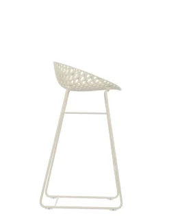 Clearance Kartell Smatrik stool BLANC/CHROME