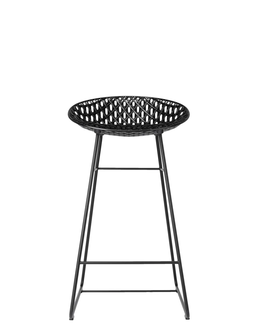 Kartell Smatrik stool outdoor NOIR/NOIR
