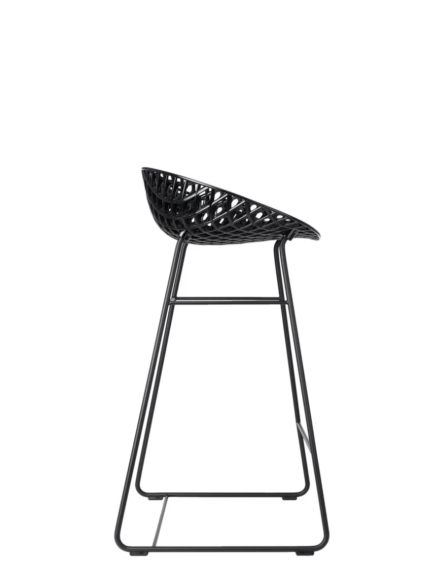 Kartell Smatrik stool outdoor NOIR/NOIR
