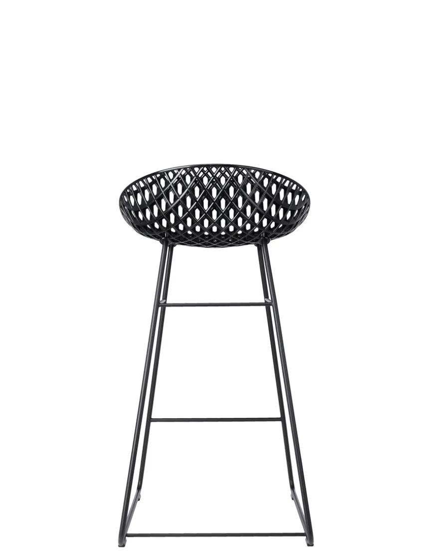 Kartell Smatrik stool outdoor NOIR/NOIR