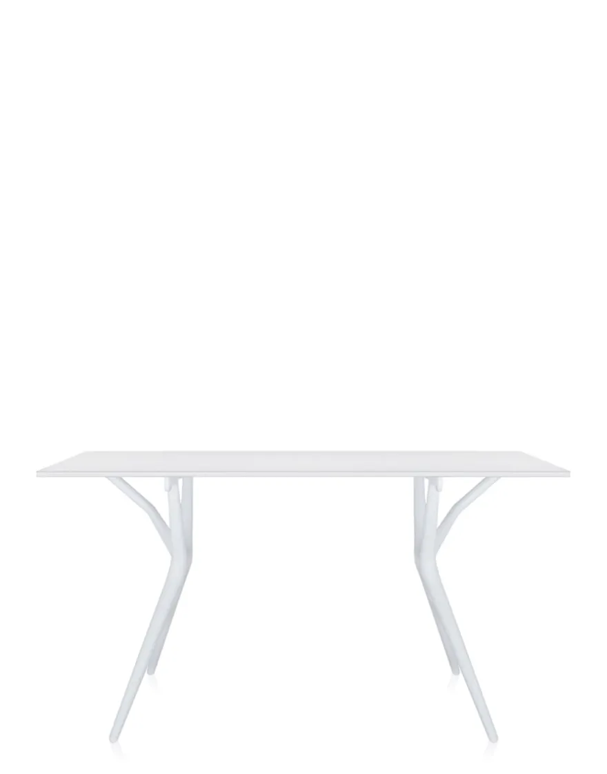 Best Kartell Spoon table PLATEAU BLANC/PIED NOIR
