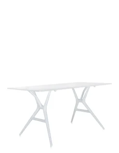 Best Kartell Spoon table PLATEAU BLANC/PIED NOIR