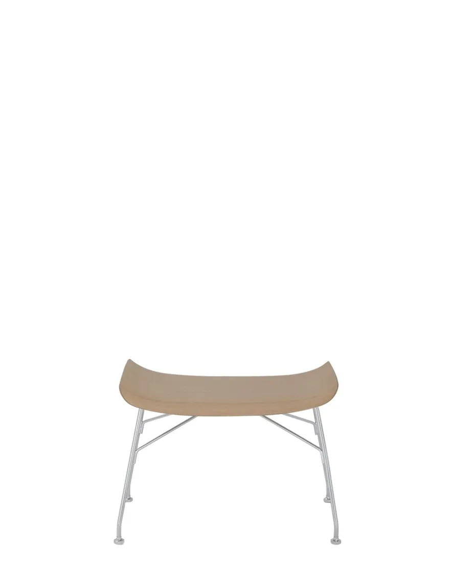 Discount Kartell S/wood basic veneer BOIS CLAIR/CHROME