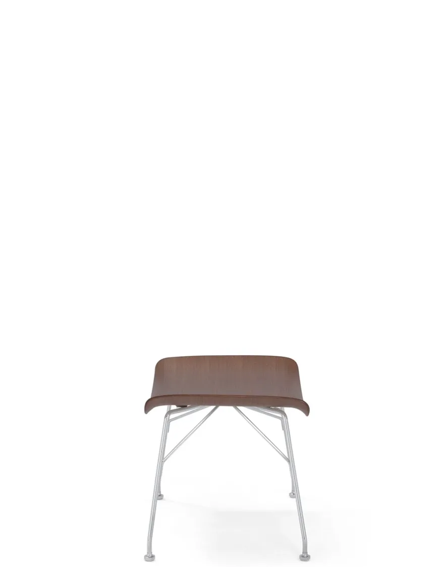 Best Kartell S/wood basic veneer BOIS FONCÉ/CHROME