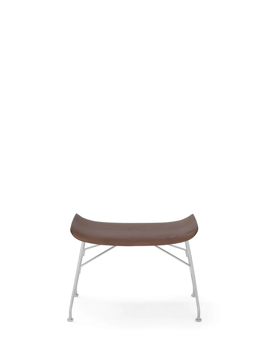 Sale Kartell S/wood slatted ash BOIS FONCÉ/CHROME