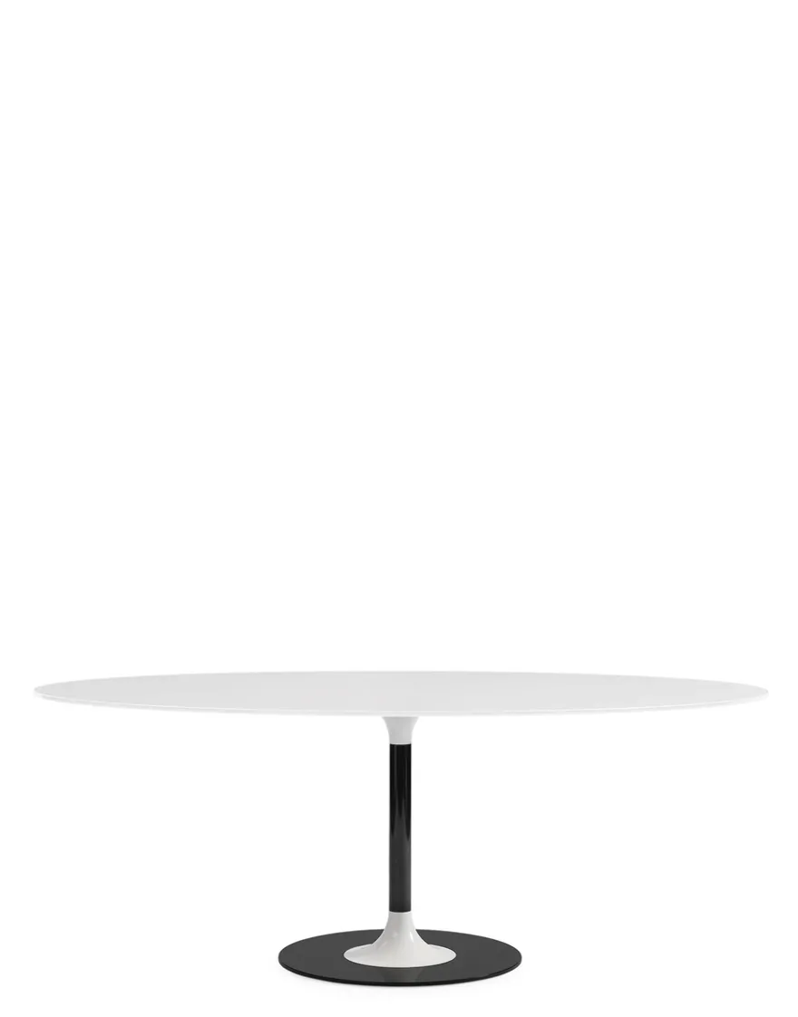 Online Kartell Thierry xxl oval BLANC/NOIR