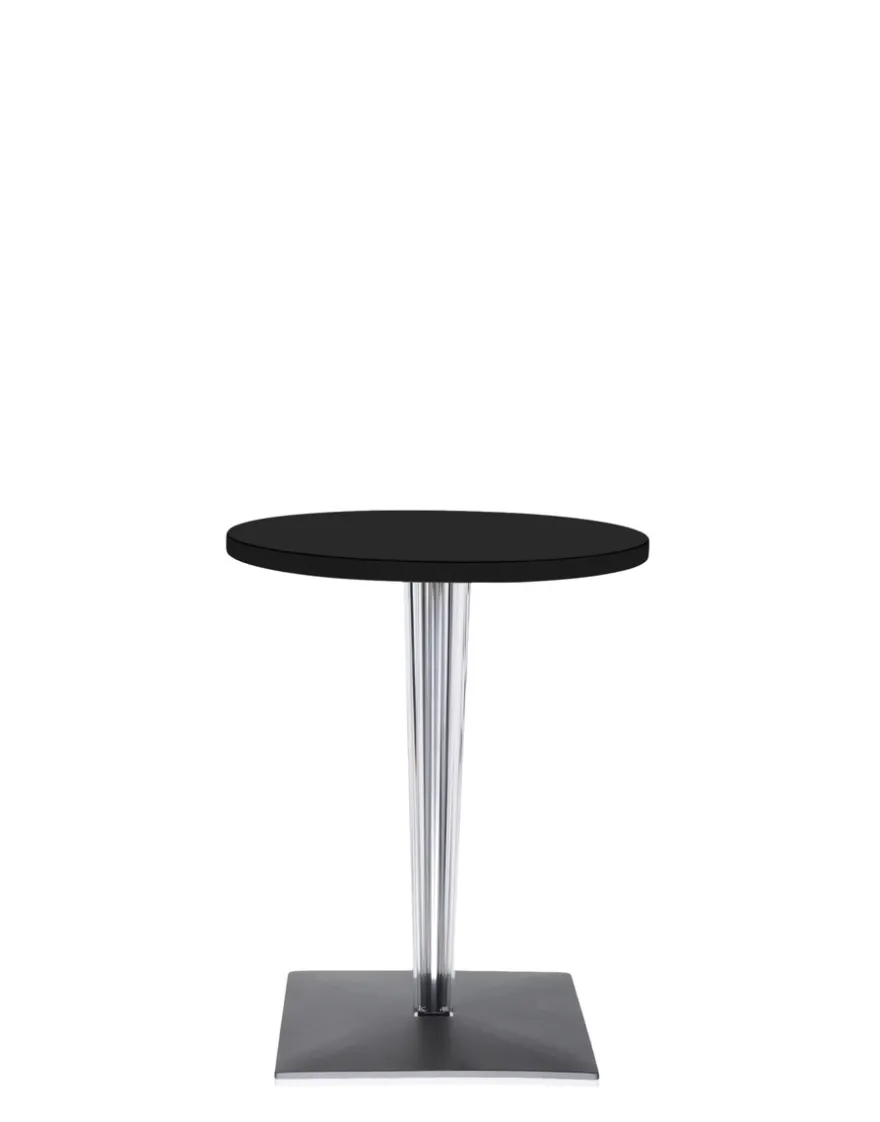 Clearance Kartell Top top round LAMINÉ NOIR