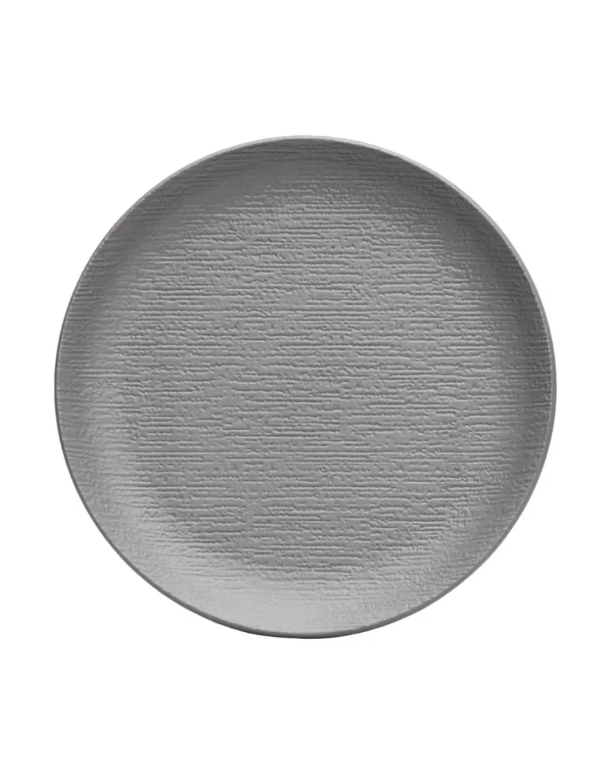 Kartell Trama (4 assiettes plates) NOIR ANTHRACITE